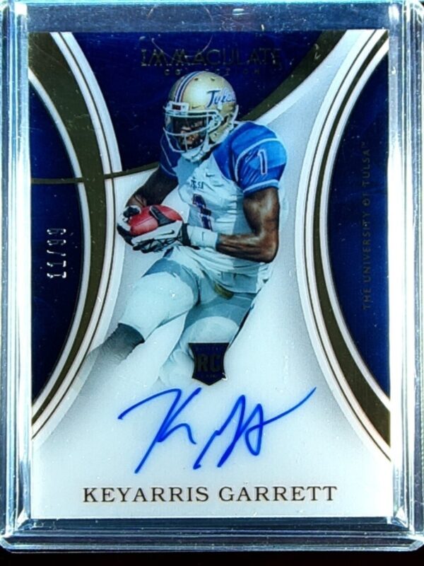2016 Immaculate Collegiate Keyarris Garrett AUTO /99 #134 Hurricane