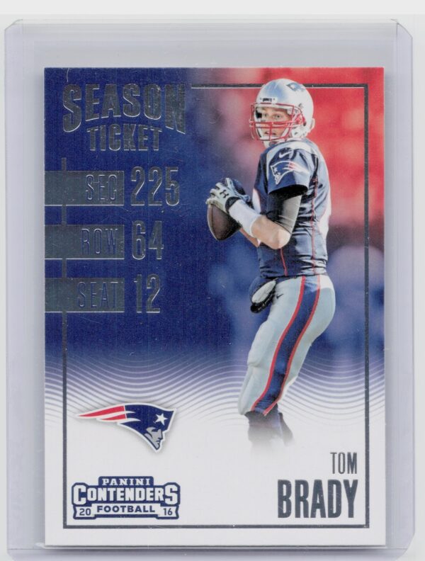 2016 Panini Contenders Tom Brady #58 Patriots
