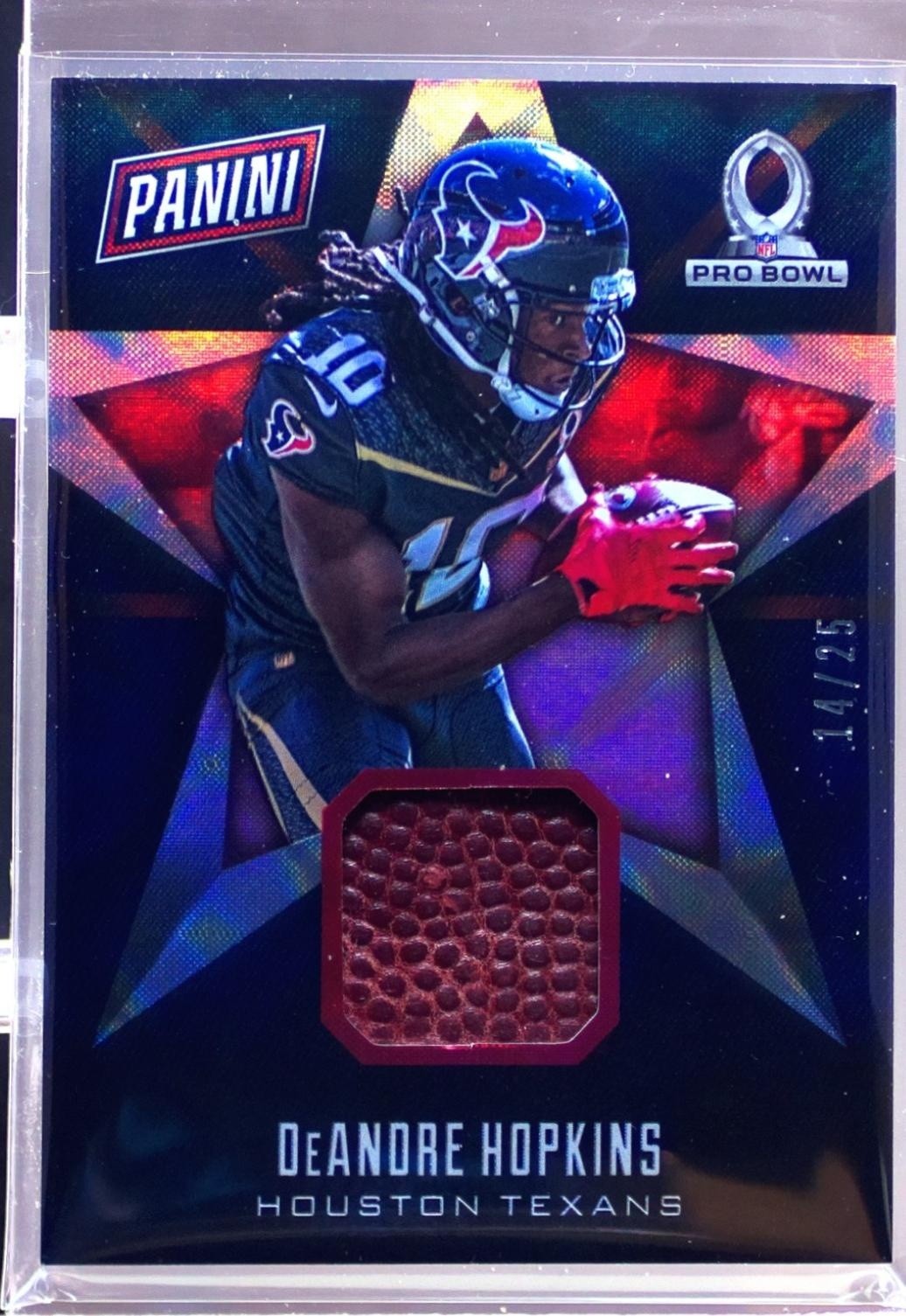 2016 Panini Day DeAndre Hopkins /25 JSY #13 Texans Pro Bowl Memorabilia Galactic