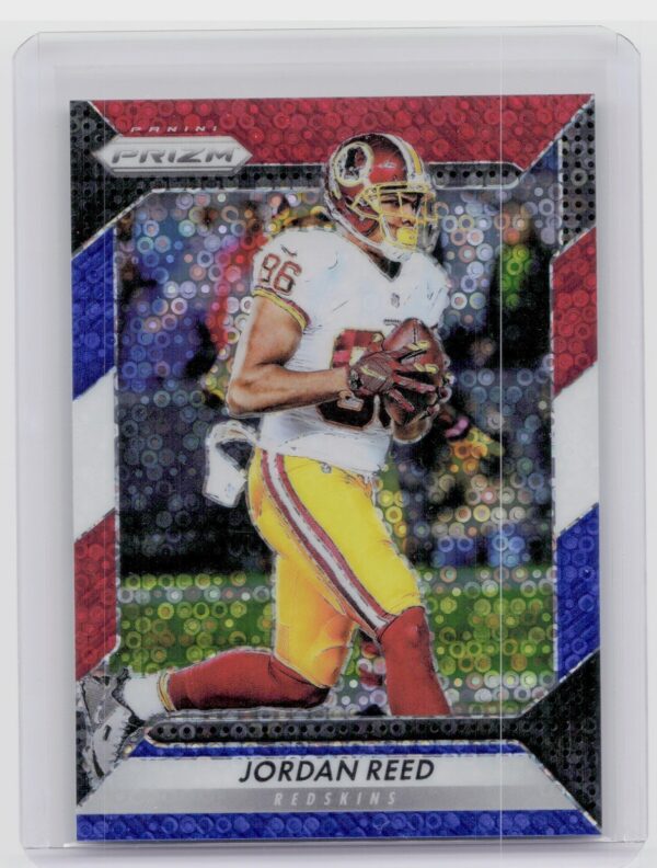 2016 Panini Prizm Jordan Reed Red White & Blue Disco #157 Redskins