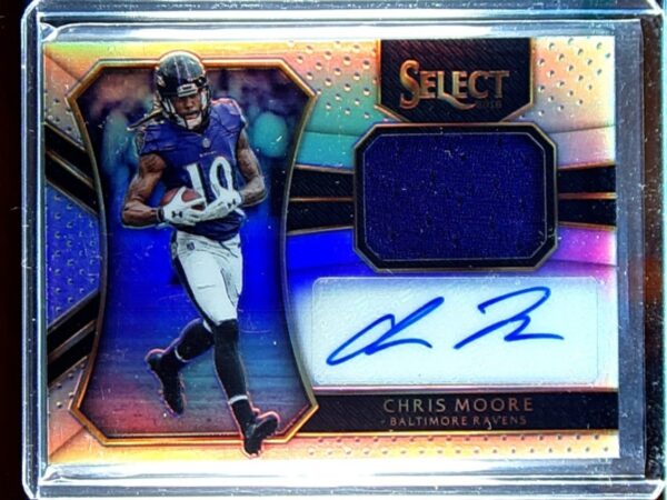 2016 Select Chris Moore AUTO /99 JSY #RM-CM Ravens Rookie Autographed