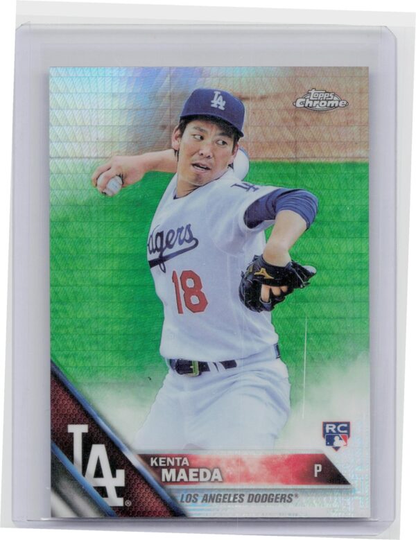 2016 Topps Chrome Kenta Maeda Prism Refractor #92 Dodgers