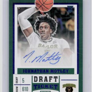 2017-18 Panini Contenders Draft Picks Johnathan Motley AU #80 Bears Season Draft