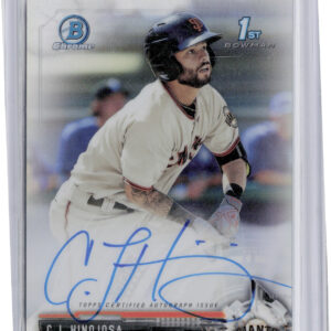 2017 Bowman C.J. Hinojosa AU SN499 #CPA-CH Giants Chrome Prospect Autographs Ref
