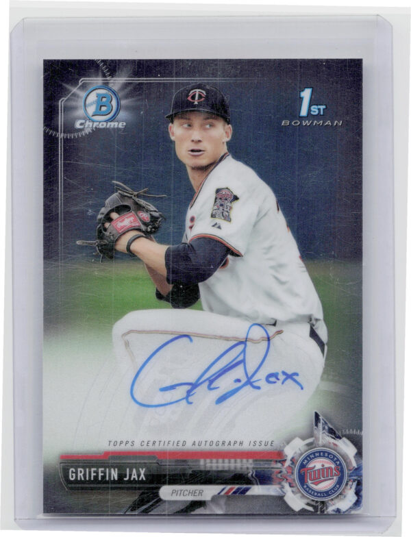 2017 Bowman Chrome Griffin Jax AU #CPA-GJ Twins Prospect Autographs