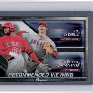 2017 Bowman Draft Jo Adell / Griffin Canning #RV-LAA Angels Recommended Viewing
