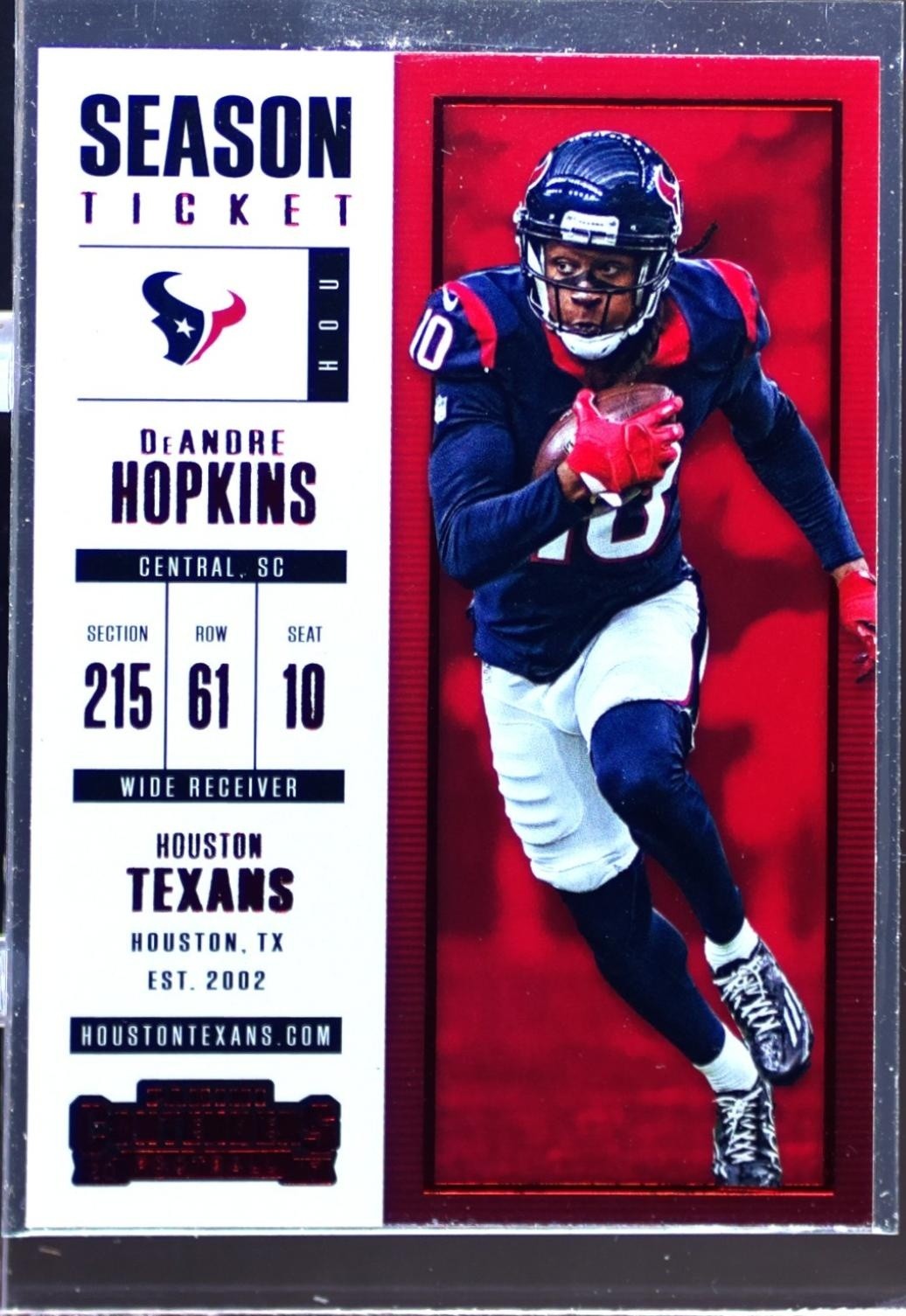2017 Contenders DeAndre Hopkins #15 Texans