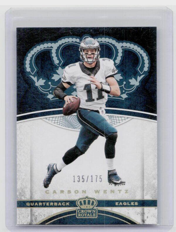 2017 Crown Royale Carson Wentz Holo Gold /175 #68 Eagles