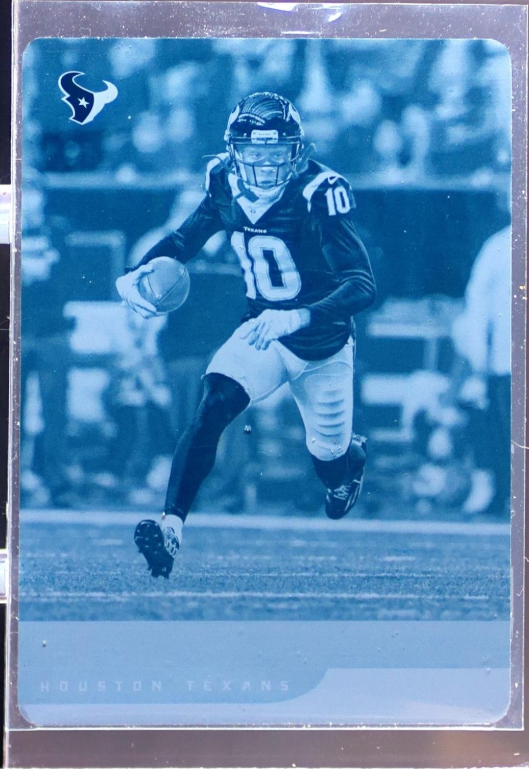 2017 Donruss Certified Cuts DeAndre Hopkins #90 Printing Plates Cyan 1/1