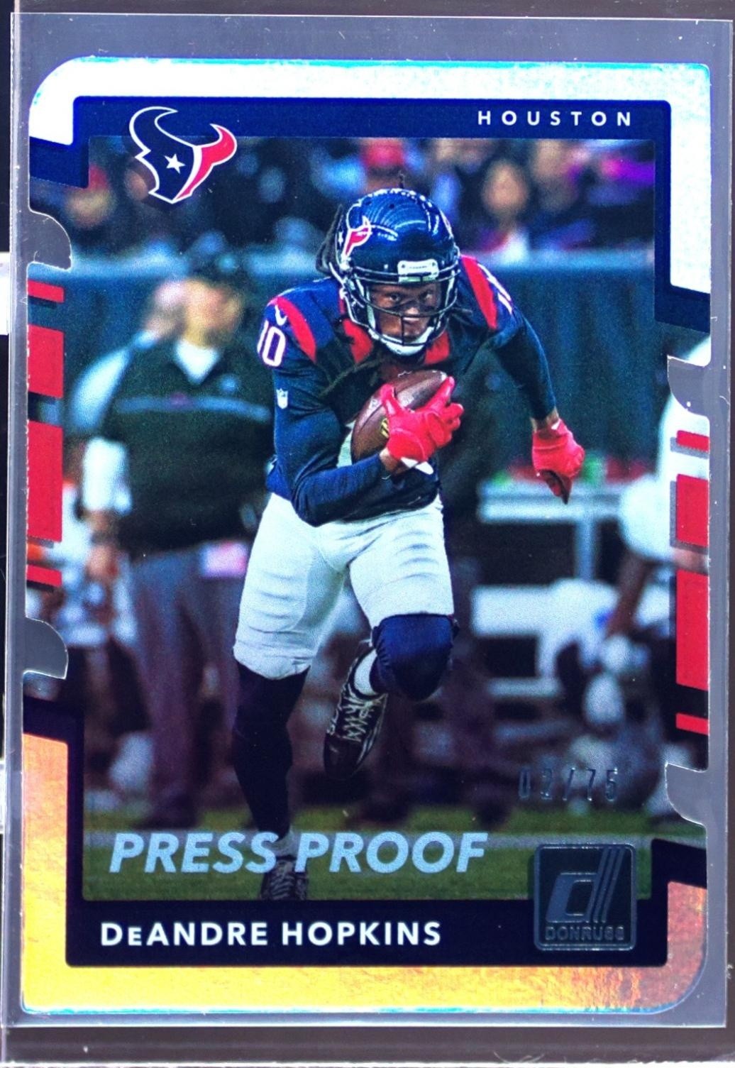 2017 Donruss DeAndre Hopkins Press Proof Silver Die Cut /75 #273 Texans