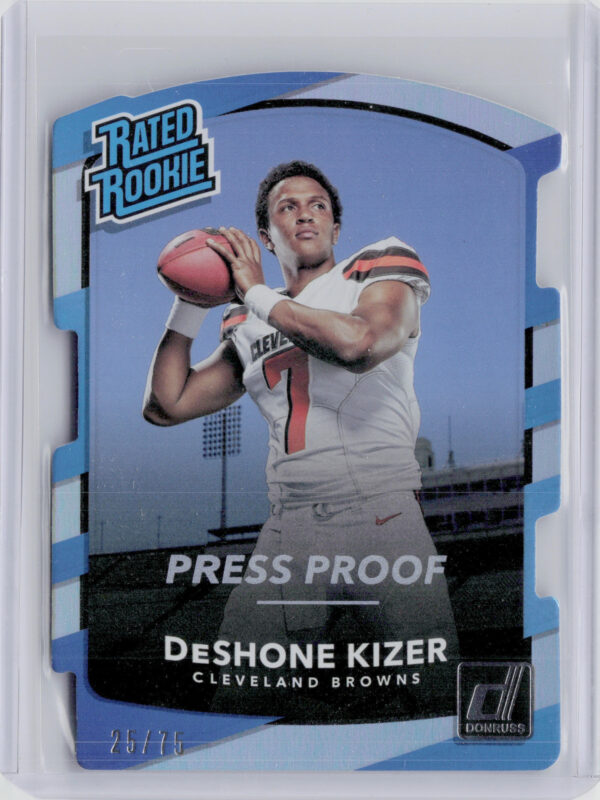 2017 Donruss DeShone Kizer Press Proof Silver Die Cut SN75 #304 Browns