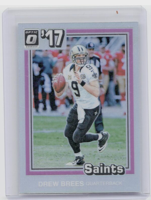 2017 Donruss Optic Drew Brees #3 Saints 1981 Tribute