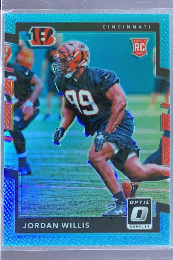 2017 Donruss Optic Jordan Willis Aqua /299 #133 Bengals