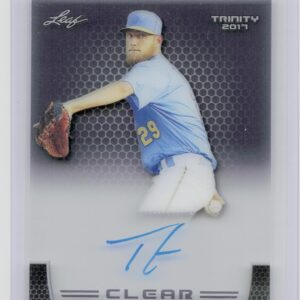 2017 Leaf Trinity Trevor Clifton Auto #CA-TC1 Cubs Clear Autographs Gray