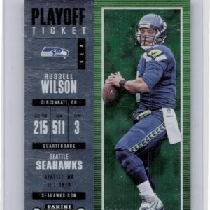 2017 Panini Contenders Russell Wilson Playoff Ticket /249 #58 Seahawks