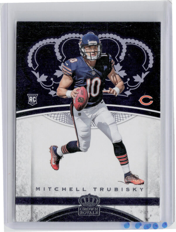 2017 Panini Crown Royale Mitchell Trubisky #82 Bears