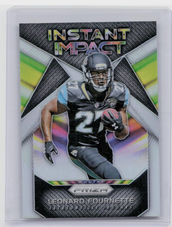 2017 Panini Prizm Leonard Fournette #12 Jaguars Instant Impact Prizm