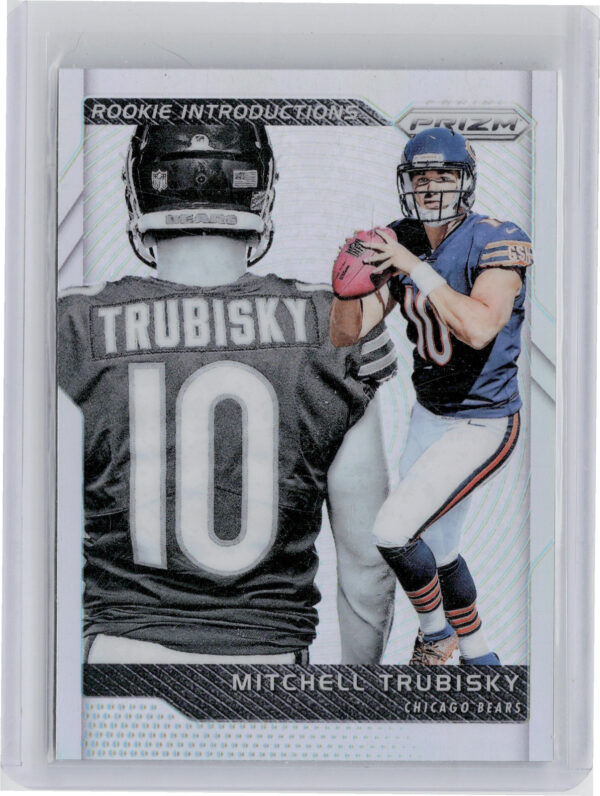2017 Panini Prizm Mitchell Trubisky #6 Bears Rookie Introductions Prizm