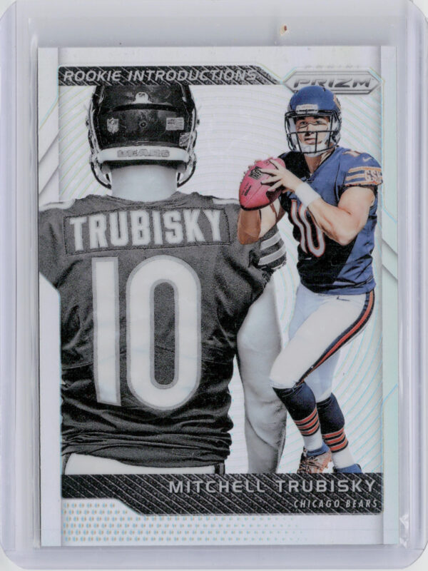 2017 Panini Prizm Mitchell Trubisky #6 Bears Rookie Introductions Prizm