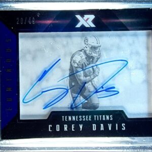 2017 Panini XR Corey Davis AUTO /49 #LE-CD Titans Luminous Endorsements Blue