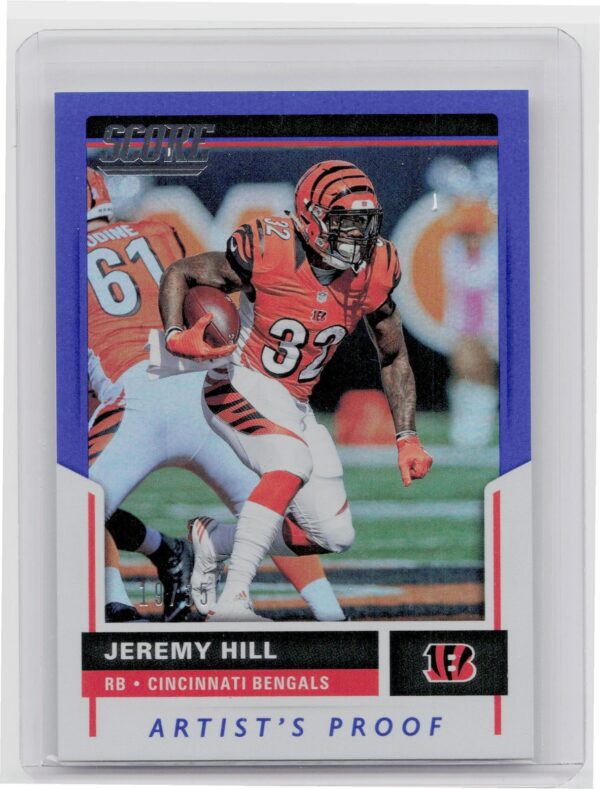 2017 Score Jeremy Hill Artist's Proof /35 #103 Bengals