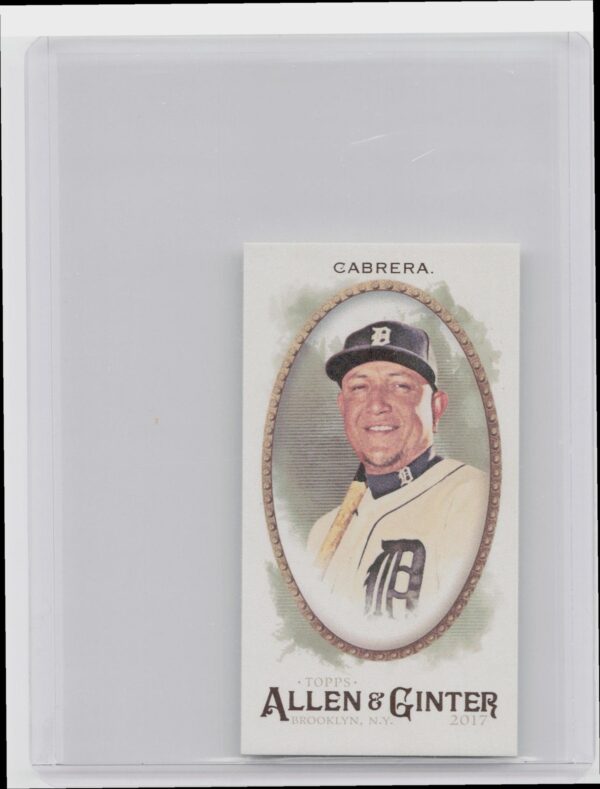 2017 Topps Allen & Ginter Miguel Cabrera Mini A & G Back #294 Tigers