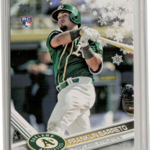 2017 Topps Holiday Franklin Barreto RC #HMW167 Athletics