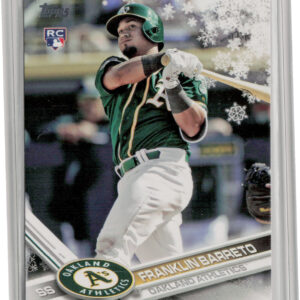 2017 Topps Holiday Franklin Barreto RC #HMW167 Athletics