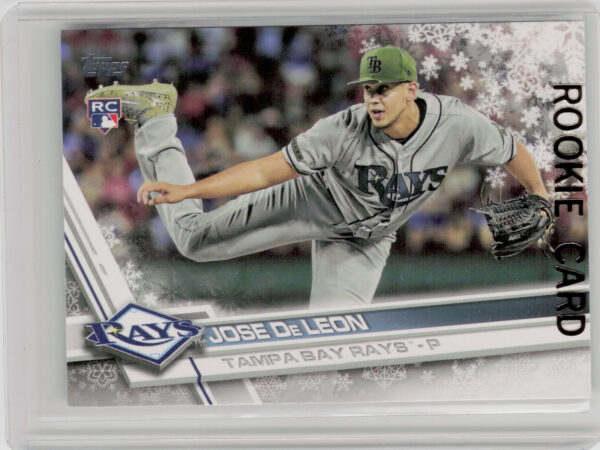 2017 Topps Holiday Jose De Leon RC #HMW199 Rays