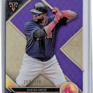 2017 Topps Triple Threads David Ortiz Amethyst SN340 #70 Sox