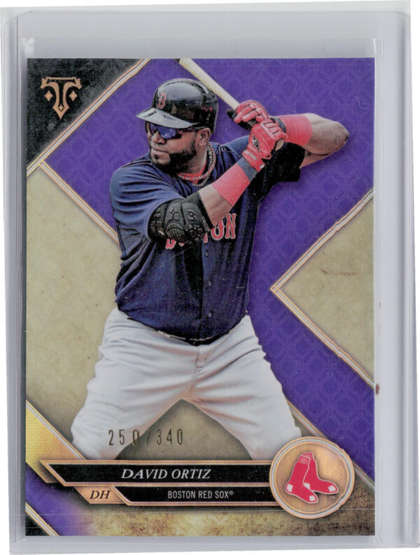 2017 Topps Triple Threads David Ortiz Amethyst SN340 #70 Sox