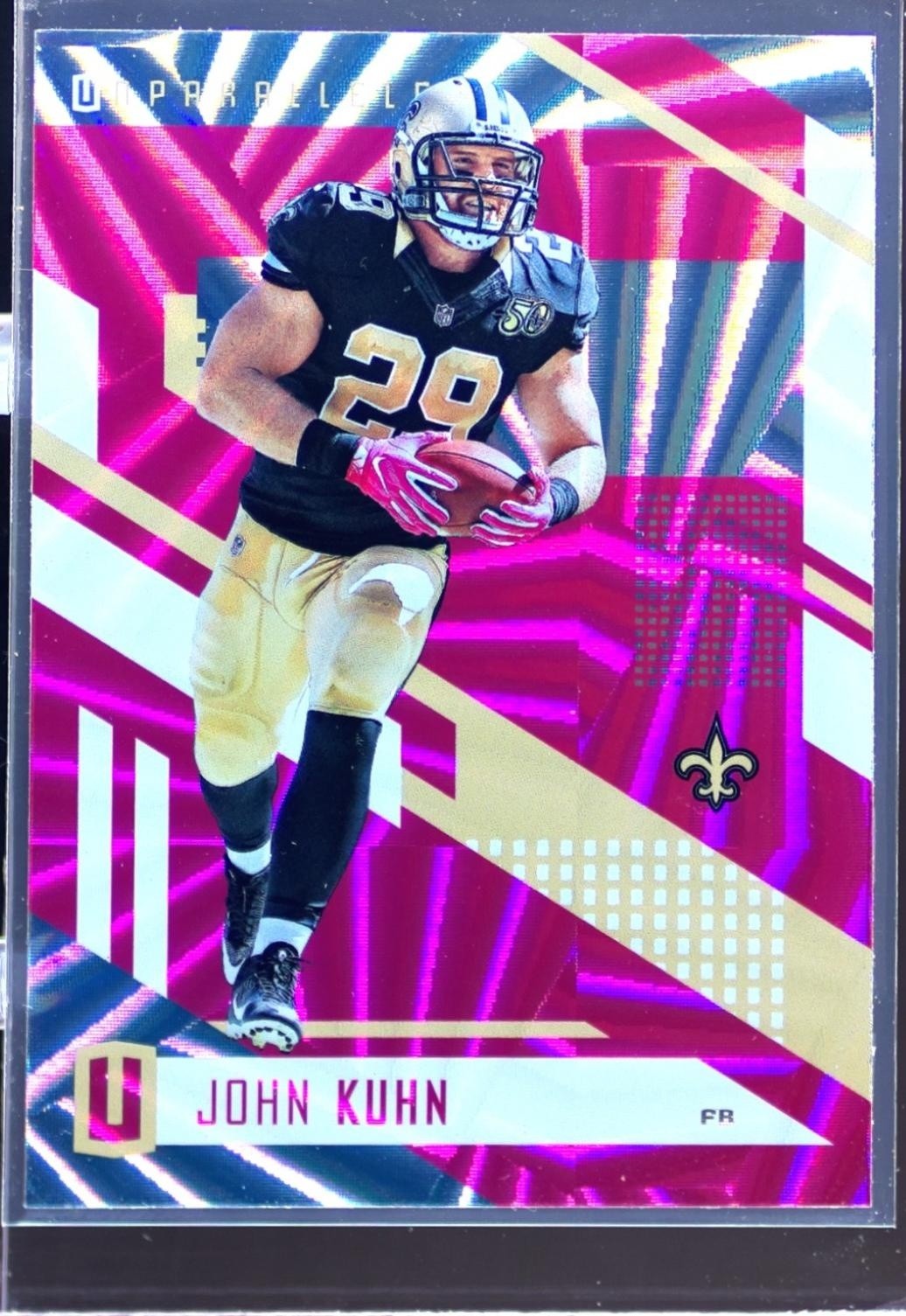 2017 Unparalleled John Kuhn Pink #162 Saints