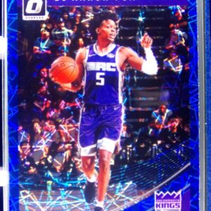 2018-19 Donruss Optic De'Aaron Fox Blue Velocity #51 Kings