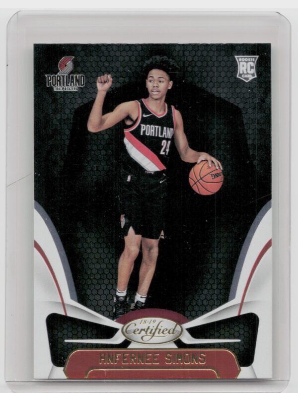 2018-19 Panini Certified Anfernee Simons RC #174 Blazers