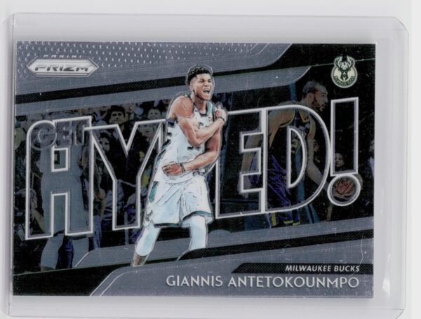 2018-19 Prizm Giannis Antetokounmpo #8 Bucks Get Hyped!