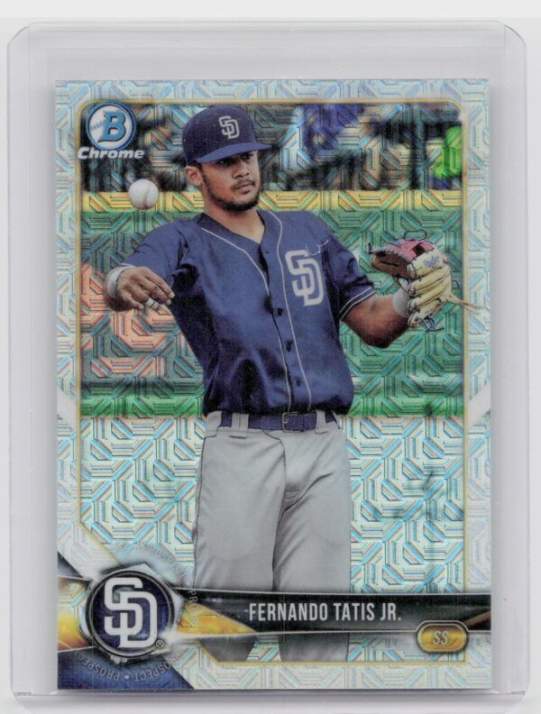 2018 Bowman Fernando Tatis Jr. #BCP114 Padres Chrome Prospects Mojo Refractor