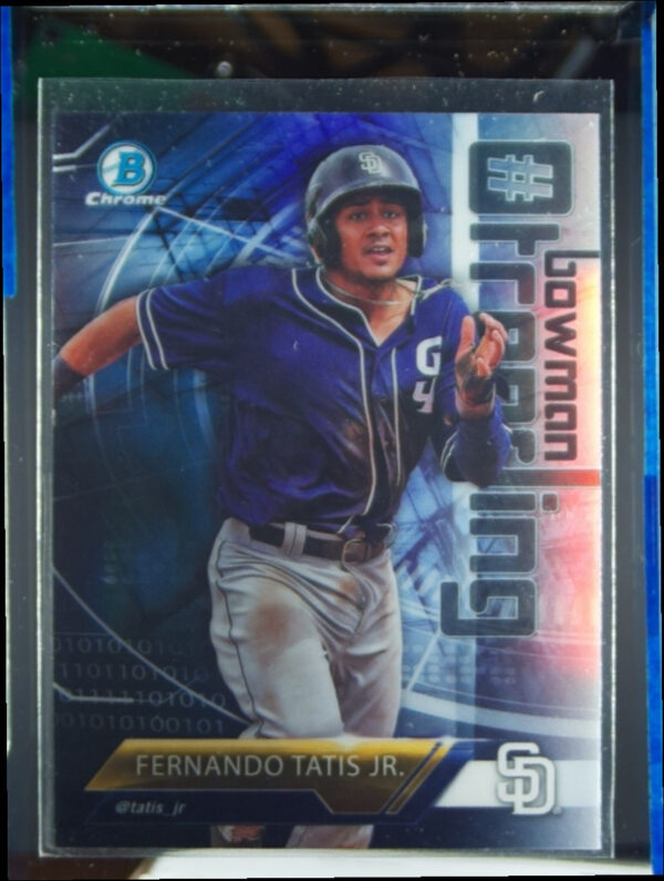 2018 Bowman Fernando Tatis Jr. ##-FT Padres Chrome #BowmanTrending