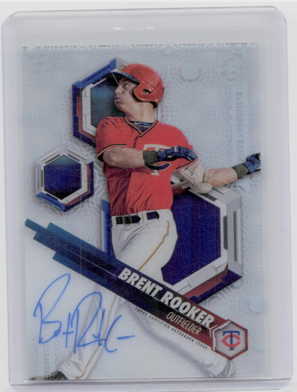 2018 Bowman High Tek Brent Rooker AU #PHT-BR Twins Prospects Autograph