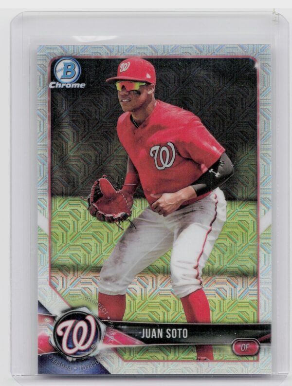 2018 Bowman Juan Soto #BCP52 Nationals Chrome Prospects Mojo Refractor