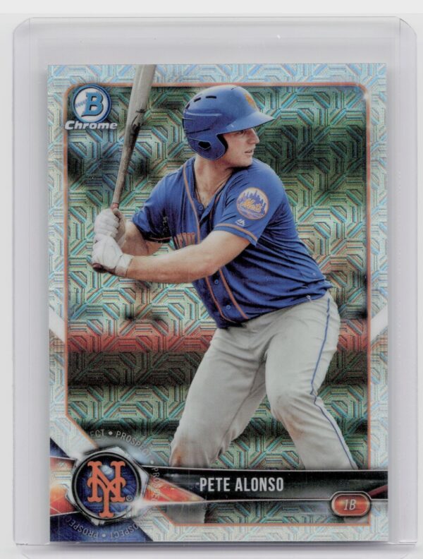 2018 Bowman Pete Alonso #BCP137 Mets Chrome Prospects Mojo Refractor