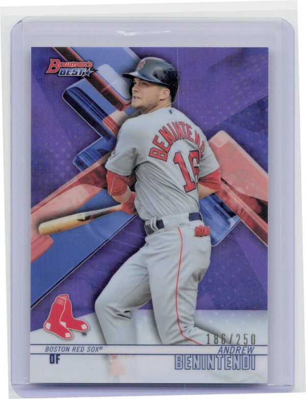 2018 Bowman's Best Andrew Benintendi Purple /250 #22 Sox