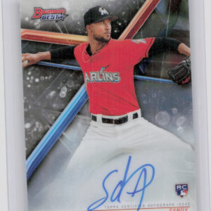 2018 Bowman's Best Sandy Alcantara AU #B18-SA Marlins Best of 2018 Autographs