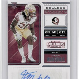 2018 Contenders Draft Picks Trey Marshall Auto #252 Seminoles