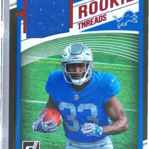 2018 Donruss Kerryon Johnson JSY RC #20 Lions Rookie Threads Red