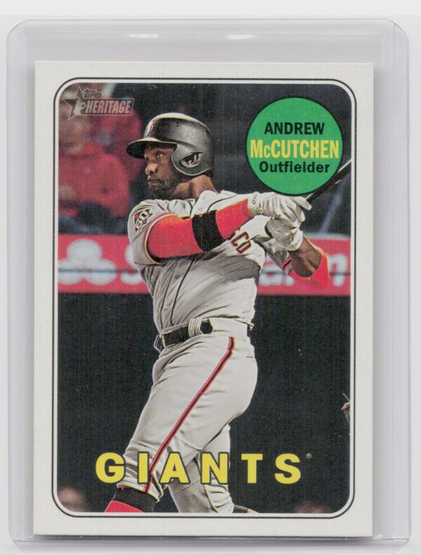2018 Heritage Andrew McCutchen SP VAR #705 Giants
