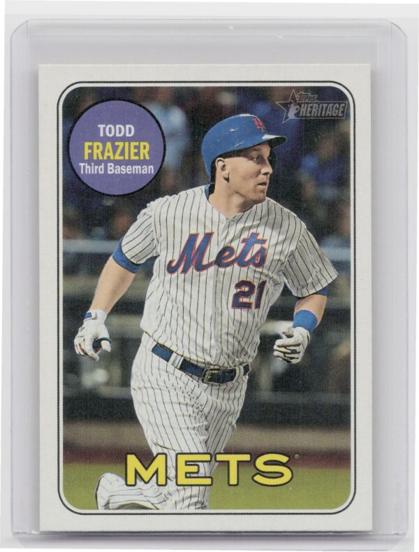 2018 Heritage Todd Frazier SP VAR #718 Mets