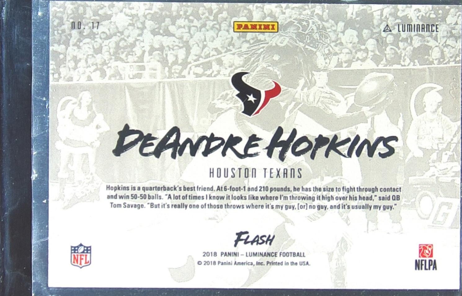 2018 Luminance DeAndre Hopkins #17 Texans Flash - Image 3