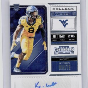 2018 Panini Contenders Draft Picks Kyzir White AU #244 Mountaineers