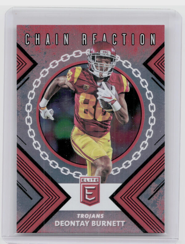2018 Panini Elite Draft Picks Deontay Burnett #10 Trojans Chain Reaction