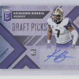2018 Panini Elite Draft Picks Keishawn Bierria AU #214 Huskies Draft Picks Autog